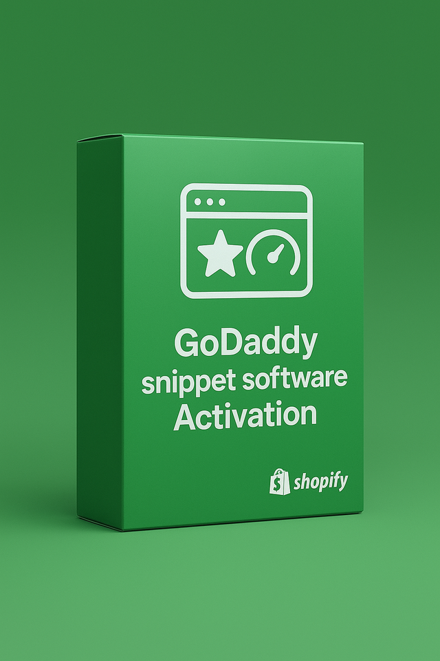 Godaddy Snippet Software Activation